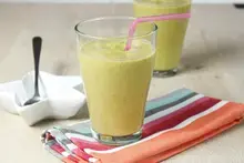 Soupe froide tomate courgette chèvre frais