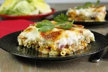 Gratin de pâtes aux légumes