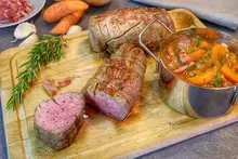 Rôti de veau aux lardons au Cookeo