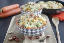Risotto aux légumes et noisettes grillées