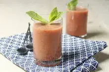 Smoothie pastèque menthe framboise à l'Arome