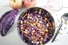 Salade croquante de choux rouge