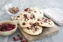 Cookies aux cranberries avoine et noisettes