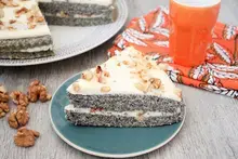 Gâteau au pavot et à la crème