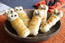 Momie d'halloween au chocolat