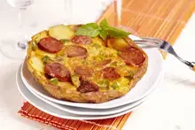 Tortilla au chorizo