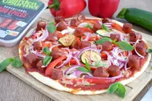 Pizza orientale vegétarienne