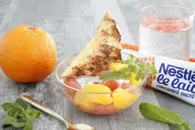 Salade de fruits briochée