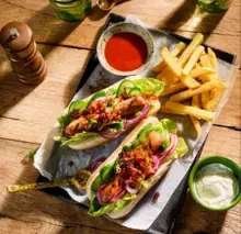 Hot-dog festif