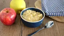 Recette semoule pour bébé au lait au caramel 