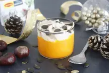 Velouté de potimarron et chantilly de chataignes