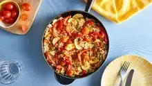 Riz sauté aux légumes méditérannéens