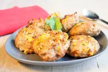 Galettes de porc à l'ananas, gingembre à l'actifry