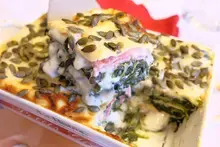 Lasagnes épinards  au jambon