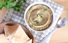 Baba ghanoush, caviar d'aubergines libanais au sésame