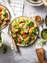 Salade Anti-Gaspi et boulettes aux légumes