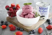 Glace aux fruits rouges sans lactose Thermomix