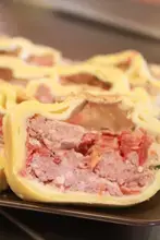 Pâté en croûte ciboulette et tomates confites