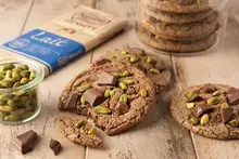 Cookies au chocolat lait et pistaches