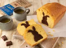Cake surprise lapin au chocolat au lait