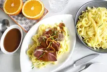 Magret de canard sauce à l'orange