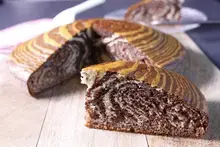 Zebra cake au lait concentré