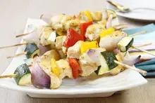 Brochettes de poulet aux poivrons à la marocaine