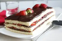 Fraisier au chocolat