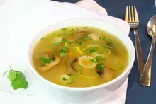 Bouillon de légumes aux pâtes