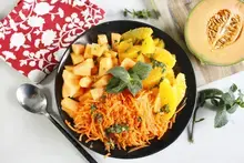 Salade toute orange à la menthe