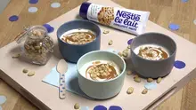 Glace au lait caramel et cacahuètes