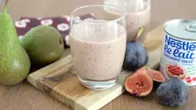 Smoothie figues, poires au lait concentré