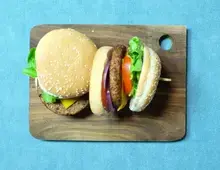 Cheeseburger végétarien