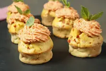Cup cake aux poivrons et ricotta