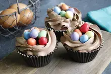Cup cake nid tout chocolat