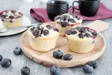 Muffins aux myrtilles et amandes
