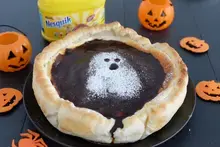 Tarte fantôme d'halloween