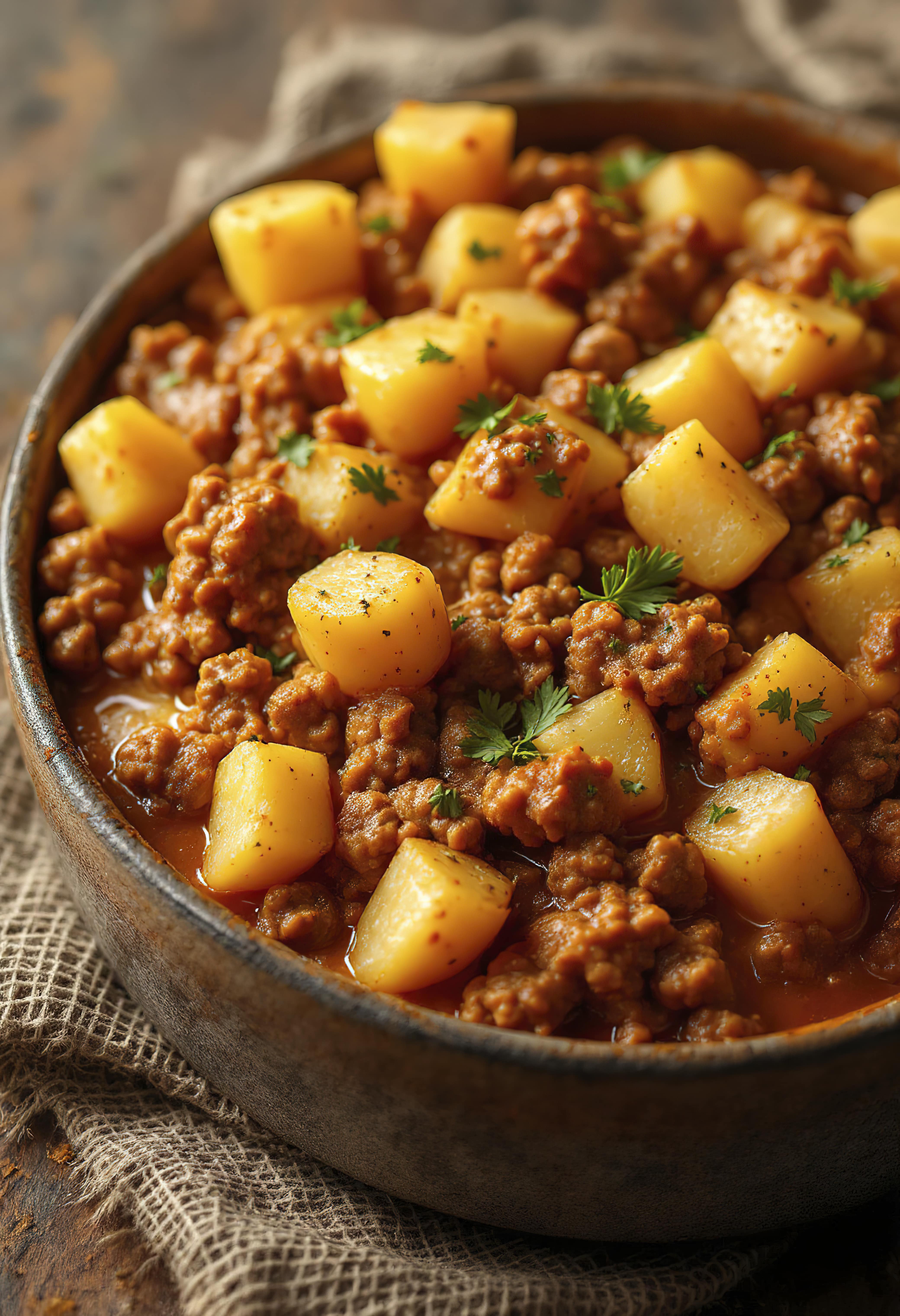 aloo qeema
