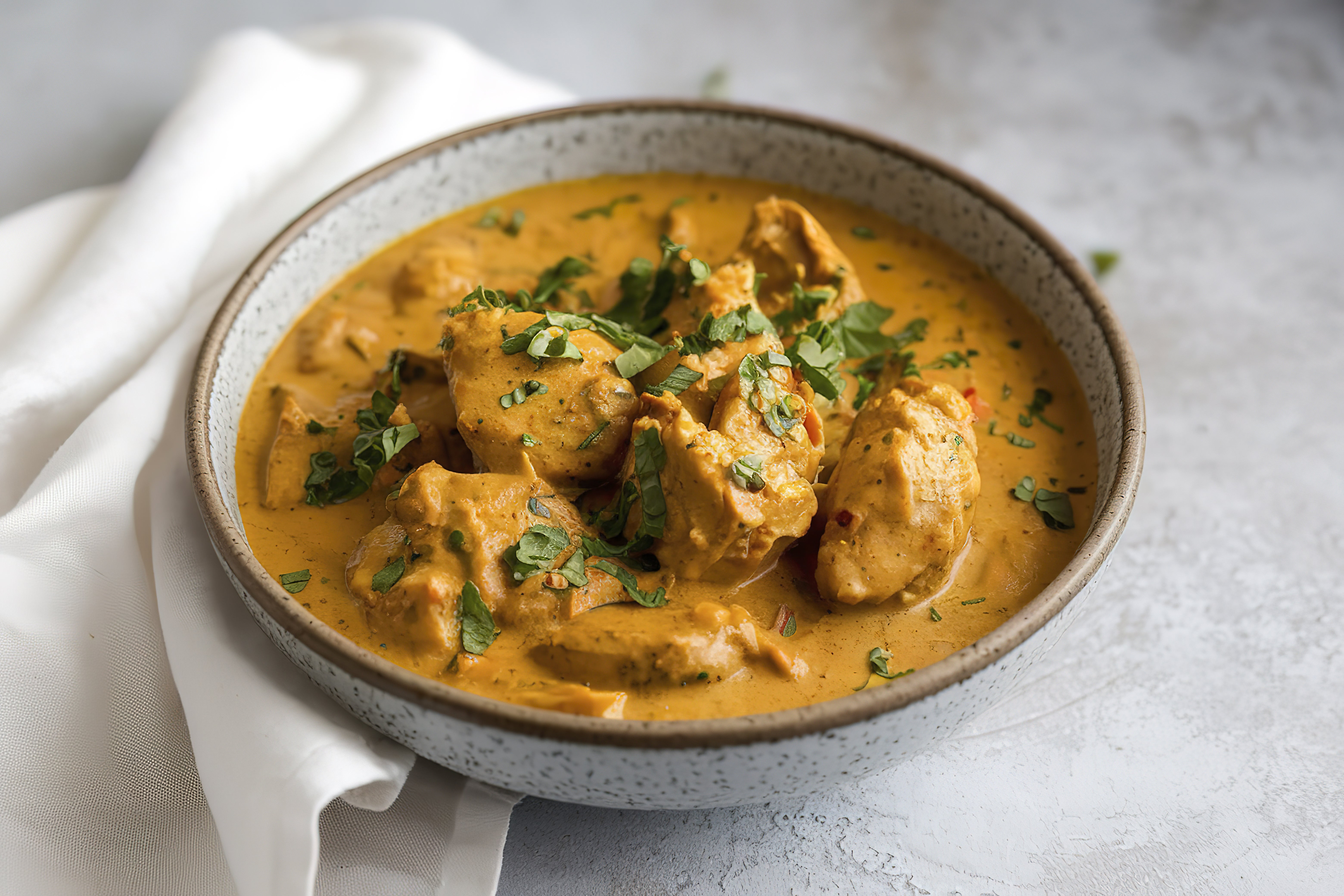 green chicken karahi