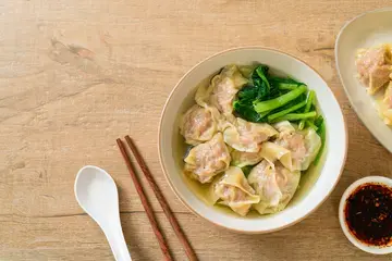 home made wonton soup