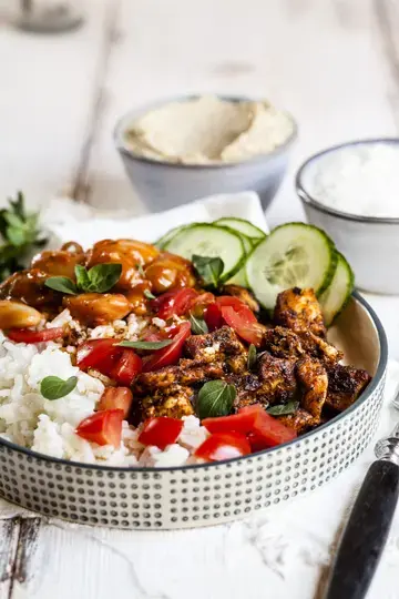 chicken shawarma bowl