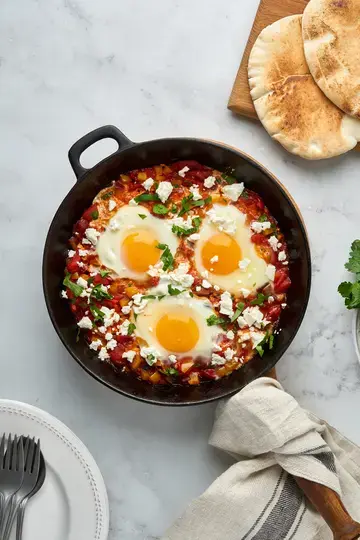 Spicy Moroccan eggs