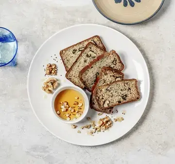 banana bread with walnuts