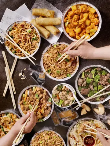 Sweet and Sour Vegetables over Crispy Noodles