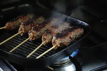 Seekh Kebab on Stove