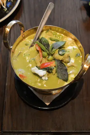 Thai chicken with coconut milk and lemon grass