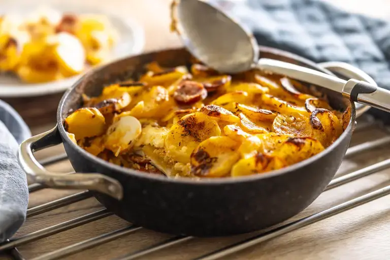 sausage potato tart