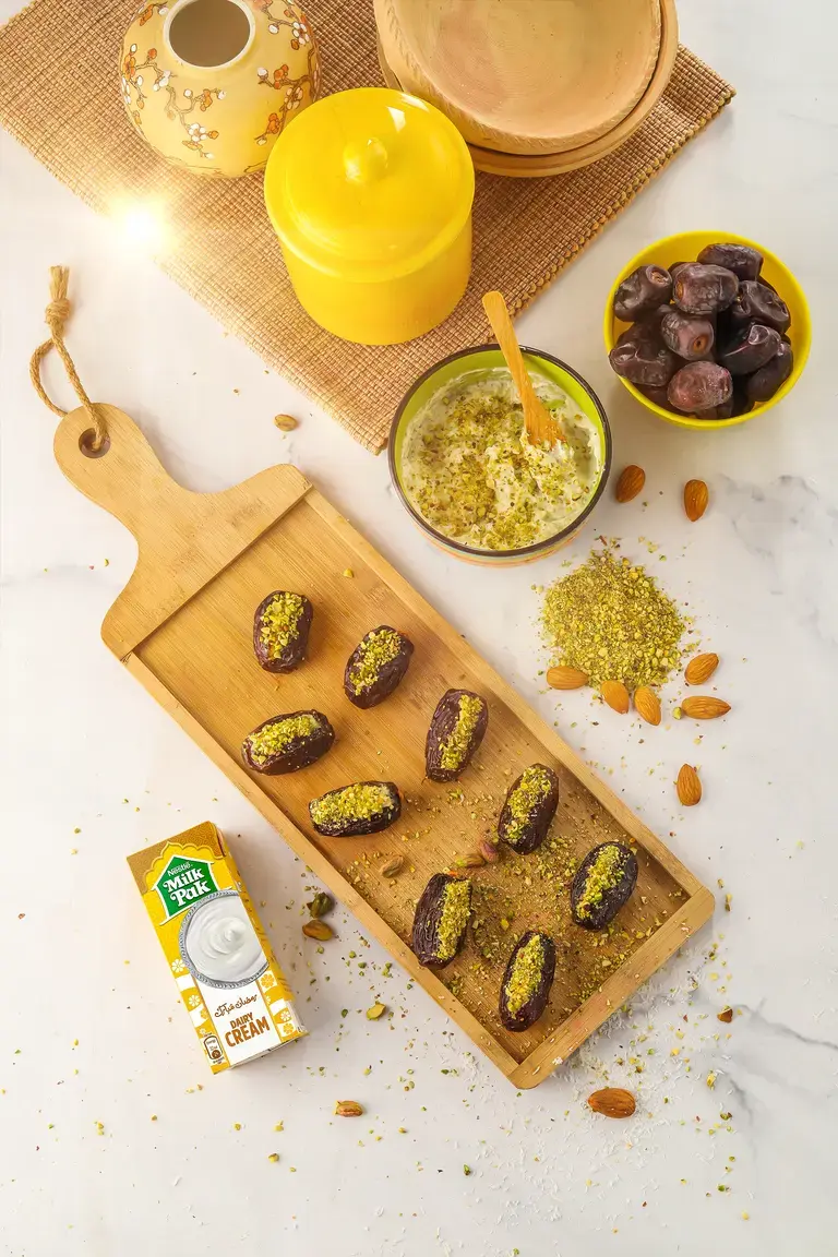 cream stuffed dates
