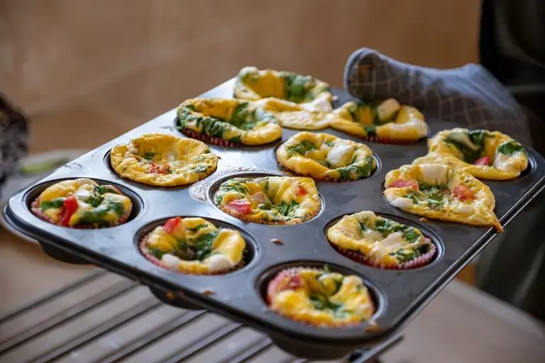 egg and spinach pie
