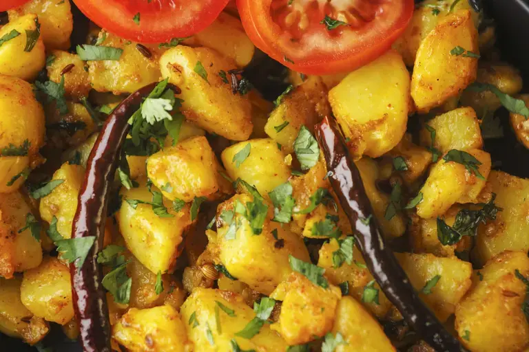 firey potao bhujia